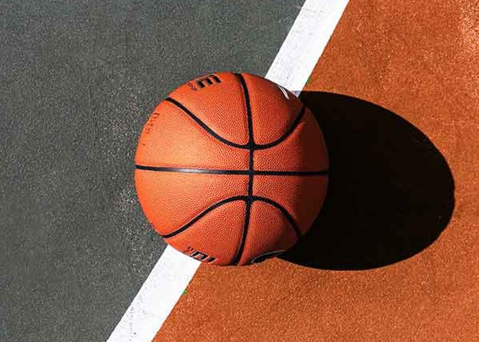 basketball on ground